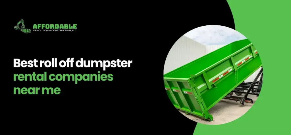 roll-off dumpster rental near you