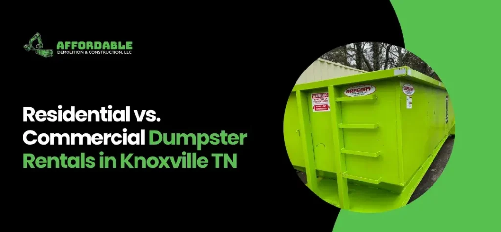 Dumpster Rentals in Knoxville TN