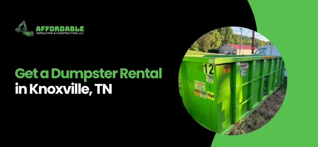 Dumpster Rental in Knoxville TN