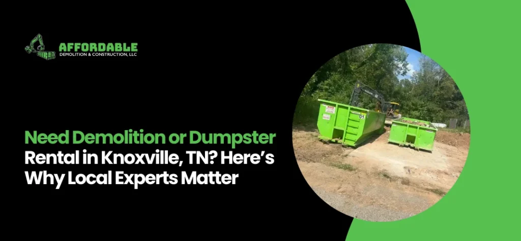 Dumpster Rental in Knoxville, TN