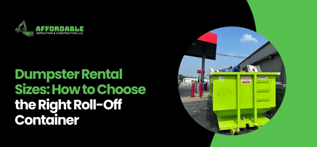 Dumpster Rental Sizes